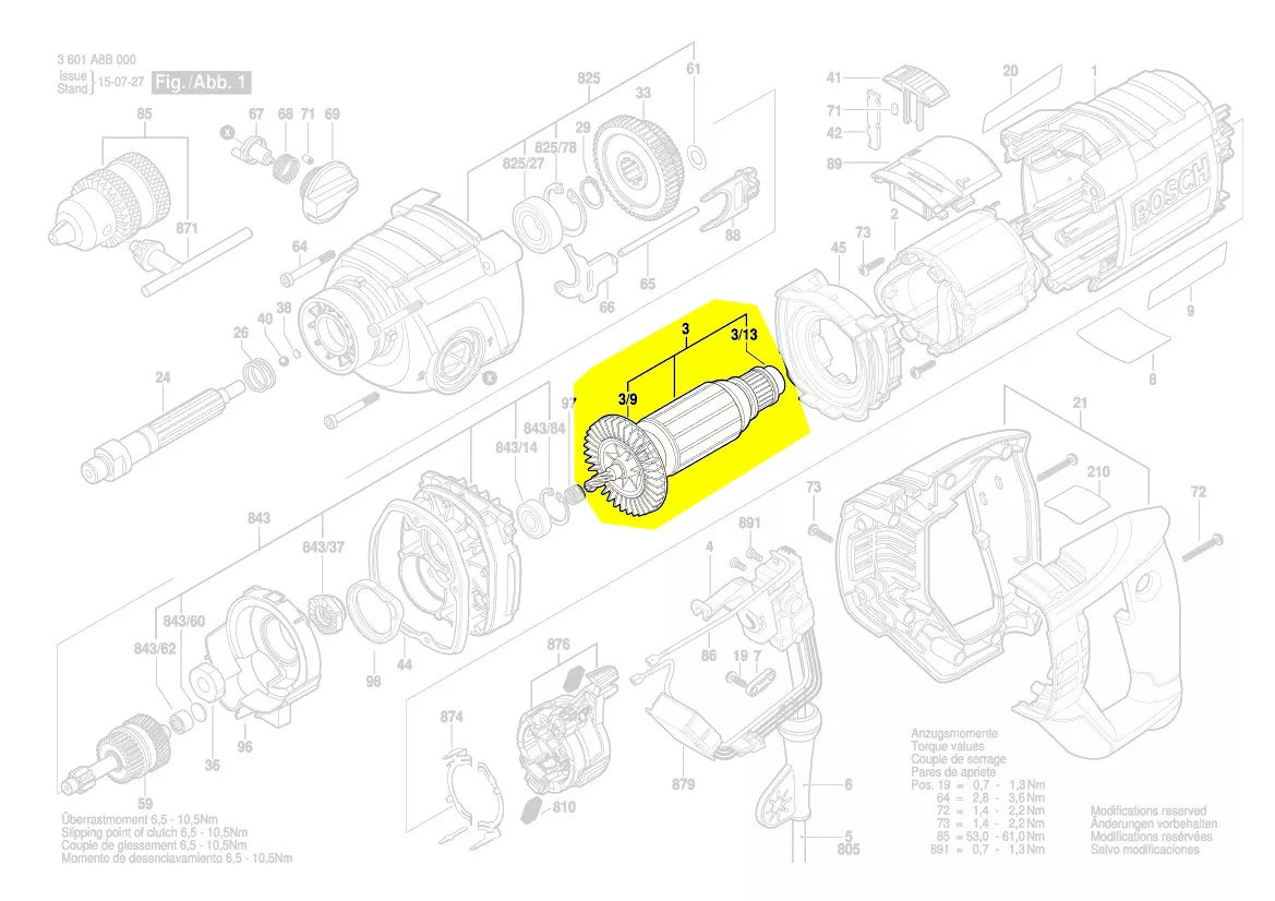 Induit réf. 1 600 A00 4L1 Bosch